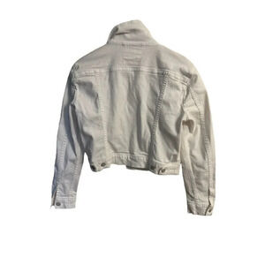 Levi Jean Jacket Girls Size XL White Button‎ Closure